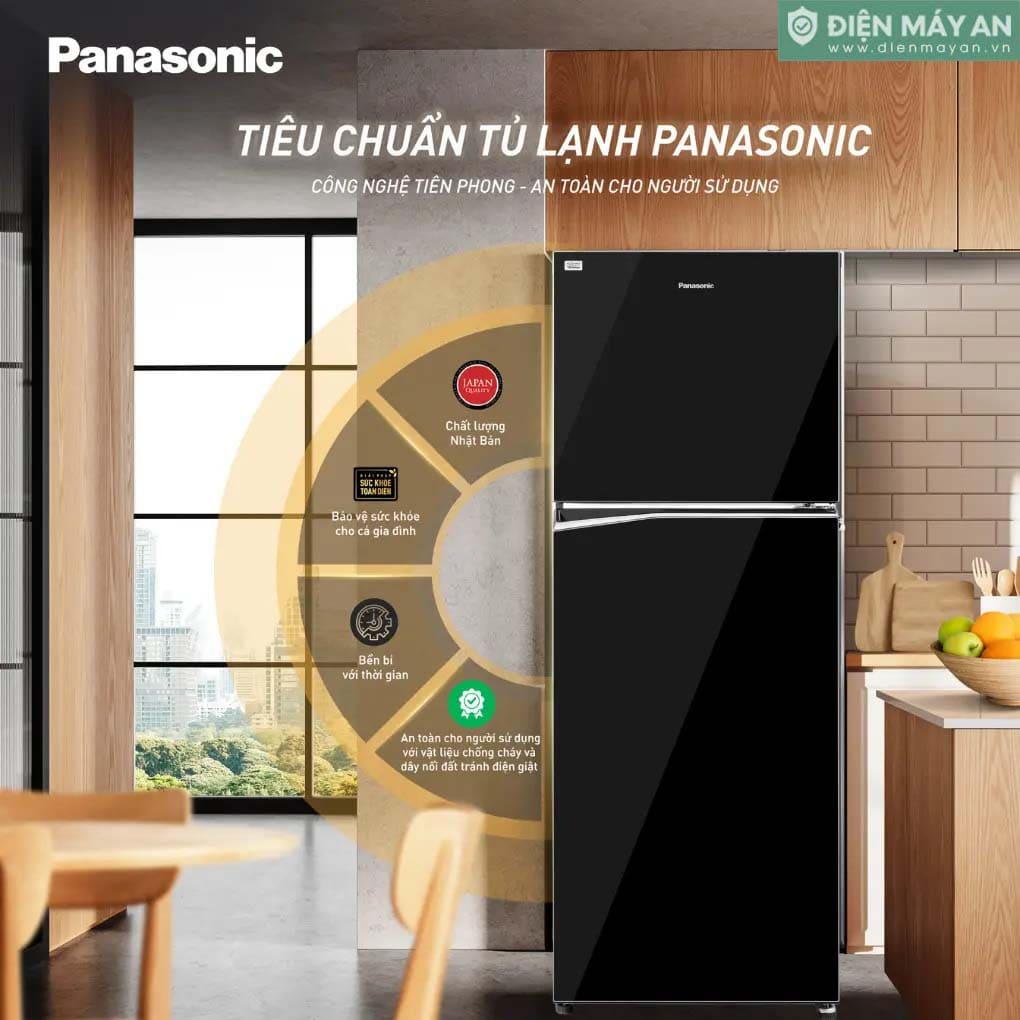 Tủ Lạnh Panasonic Inverter 268 Lít NR-TV301BPKV